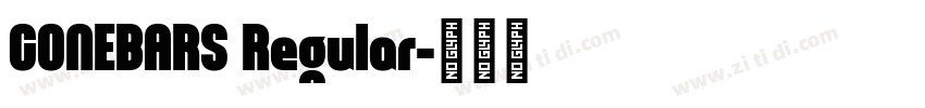 CONEBARS Regular字体转换